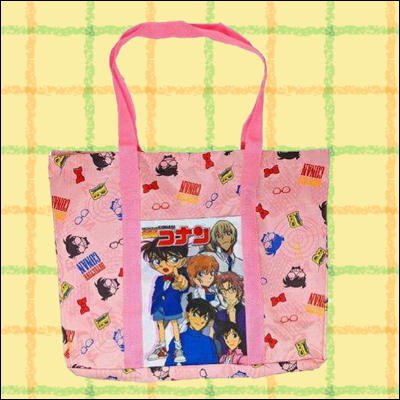★Easy★【pink】名探偵コナンお買いものバッグ
