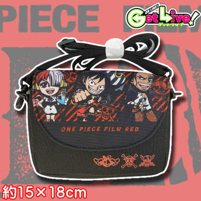 ＊O-05-02　★Easy★【ルフィ＆シャンクス＆ウタ】ワンピースFILM RED ミニショルダーバッグ 