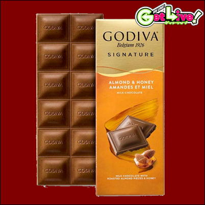 ＊E-03-03　★Easy★GODIVA タブレット～アーモンド＆ハニーミルク～【賞味期限:2023/05/29】