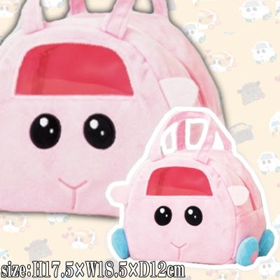 【ポポム】PUI PUI モルカー 窓付きふわふわバッグ