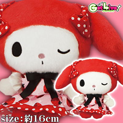 ＊P-02-02　【マイメロディ(Red)】Sanrio マイメロディ・クロミ いちごロリータぬいぐるみ　【3/9入荷】