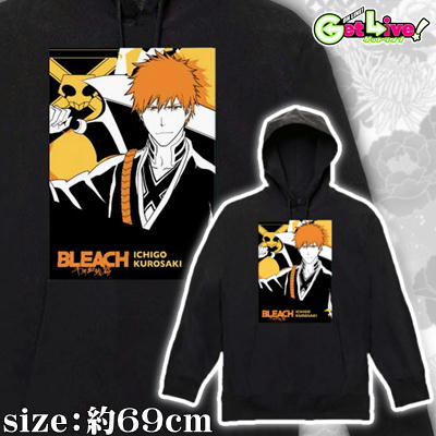 ＊E-08-02　☆生誕4/25抽選対象☆【黒崎一護】BLEACH-ブリーチ- 千年血戦篇 パーカー
