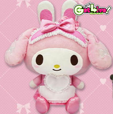 ＊S-03-04　【マイメロ】マイメロディ・クロミバースデーラビットメイドBIGぬいぐるみ【4/1入荷】【田中案件】