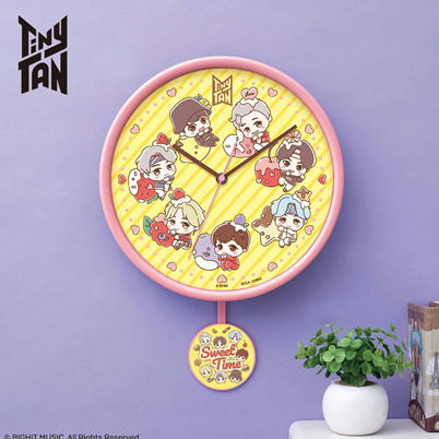 ＊S-05-03　TinyTAN　Sweet Time　プレミアムスイングウォールクロック　【4/1入荷】【田中案件】