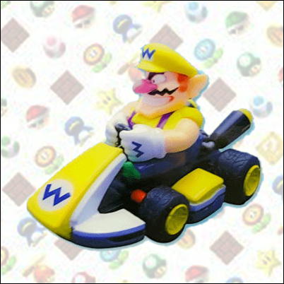 ★映画大ヒット★【ワリオ】マリオカート8　プルバックフィギュア【5/10入荷】