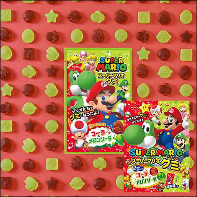 ☆06/25抽選対象☆＜1BOX(50g×6入)＞スーパーマリオグミ～コーラ＆メロンソーダ～【賞味期限:2024/02・5/30入荷】🄬