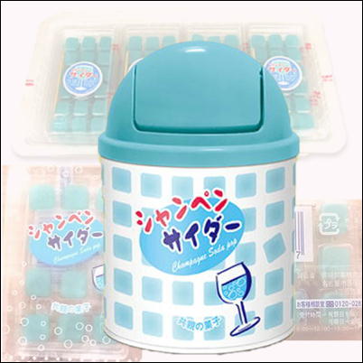 ＜6袋入＞シャンペンサイダー餅 トラッシュ缶【賞味期限:2024/03・5/31入荷】