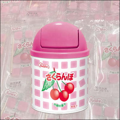 ＜6袋入＞さくらんぼ餅 トラッシュ缶【賞味期限:2024/03・5/31入荷】