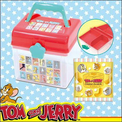 トムトジェリー　ハンドル付ケース（チーズスナック入り）【賞味期限:2023/10/07・5/31入荷】 