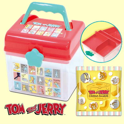 トムとジェリー　ハンドル付ケース(チーズスナック入) 【賞味期限:2023/12/18】
