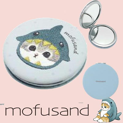 【サメにゃん】mofusand サークルミラー メッシュ