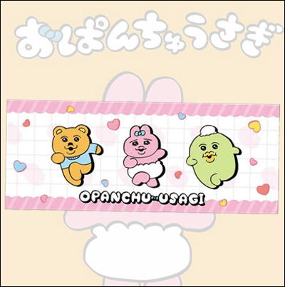 おぱんちゅうさぎ フェイスタオル～ダッシュ～