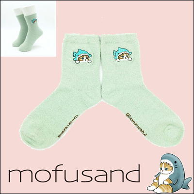 mofusand マシュマロソックス～サメにゃん無地～