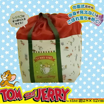 ★12/23抽選対象★【Green】トムとジェリー　保冷レジカゴバック Ver.2
