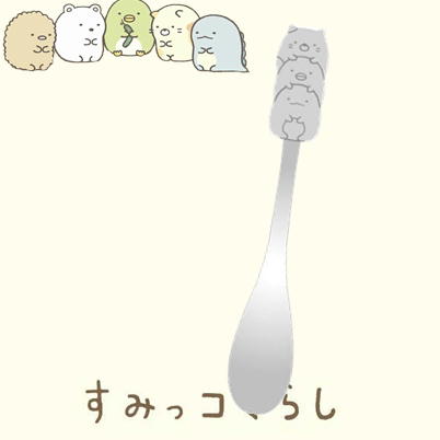 ★12/23抽選対象★すみっコぐらし ねこ＆ぺんぎん?＆とかげ ステンレススプーン(S)