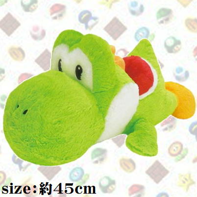【Green】スーパーマリオ　特大サイズ　クタッとぬいぐるみ　ヨッシー