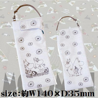 ★Easy★Moomin Kurupon Folding Umbrella Case ~Natural Flower~