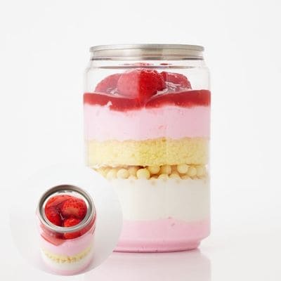 ストロベリー缶ケーキ1個 250ml【シナジーリンク】　※直送品・配送日時指定不可　【Cake.jp】