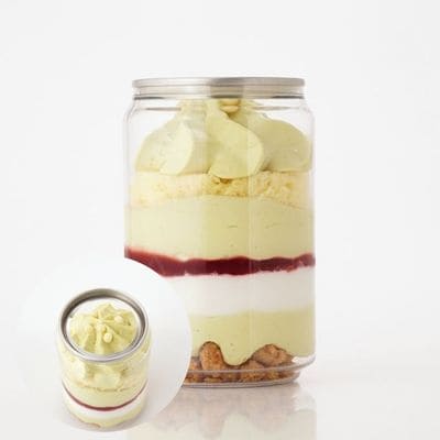 ピスタチオ缶ケーキ1個 250ml【シナジーリンク】　※直送品・配送日時指定不可　【Cake.jp】