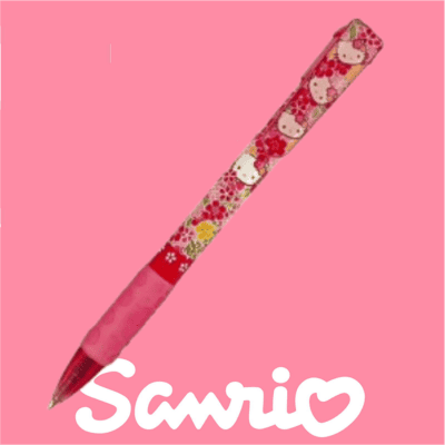 ★Easy★Hello Kitty Sakura Ballpoint Pen with Clip (Chirashi Pink)