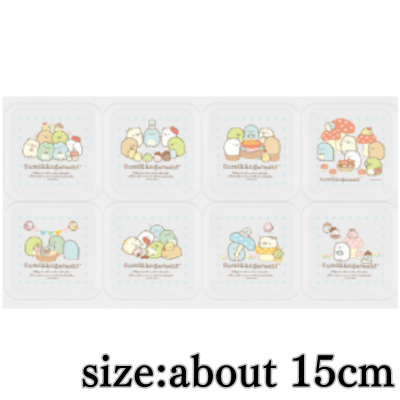 [Blue] Sumikko Gurashi Lizard House Clear Plate Set of 8
