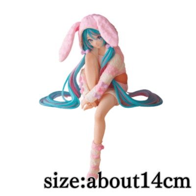 Hatsune Miku Noodle Stopper Figure - Bunny Ear Pajamas
