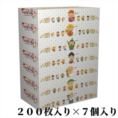 ★50% off★【BLACK FRIDAY】＜7-piece set＞ Seven Lucky Gods Box Tissues