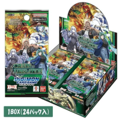 ＜1BOX(未開封品)＞デジモンカードゲームエクストラブースターCHAIN OF LIBERATION【EX-08】