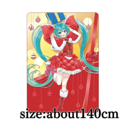 [Red ] Hatsune Miku Series Platinum Zakka Blanket "Hatsune Miku" Christmas 2024
