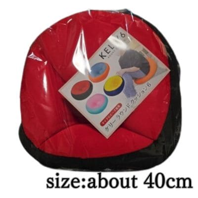[Black/Red] KELLY Round Cushion 6