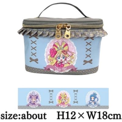 【Blue】キミとアイドルプリキュア♪ フリル付きバニティバッグ