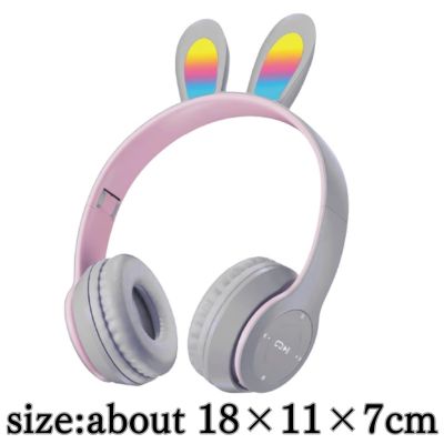 [Gray] Bunny ear headphones