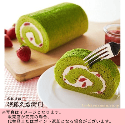 ◇☆spring fair☆ 伊藤久右衛門  苺抹茶ロールケーキ　※直送品・配送日時指定不可