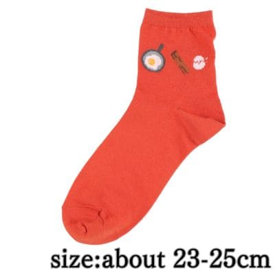 【Red】ジブリ ハウルの動く城　ソックス (23-25cm)　