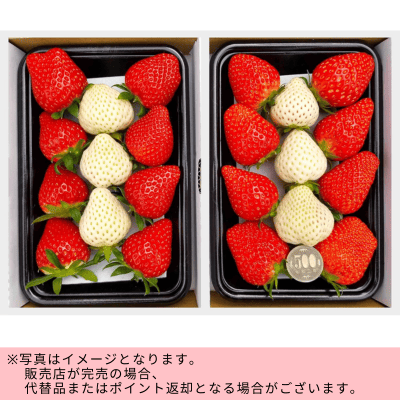  ◇☆spring fair☆大粒「天使のいちご」食べ比べセット 約22-26粒（2パック）　※直送品・配送日時指定不可