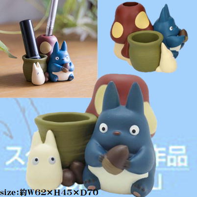 Ghibli My Neighbor Totoro Seal Holder / Pen Stand (Medium Totoro & Small Totoro/3905)