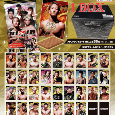 ＜1BOX(未開封20個入)＞バンダイ RIZINウエハース’24【賞味期限:2025/10】　