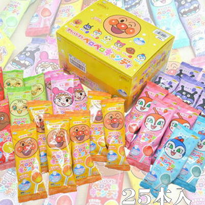 ＜1BOX(25入)＞不二家 アンパンマンペロペロキャンディ【賞味期限:2026/01】