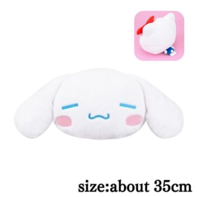 [Cinnamoroll] Sanrio Characters Large Face Cushion 6
