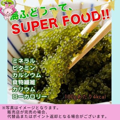 ◇★9周年★配送チケット付★えつすい 海ぶどう (20g×3パック/6食入)　※直送品・配送日時指定不可