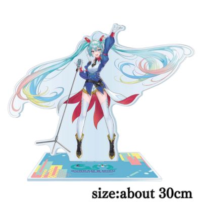 Gundam 45th Anniversary x Hatsune Miku Aurora Big Acrylic Stand