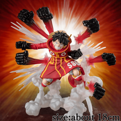 ◇TAMASHII NATIONS Figuarts ZERO ONE PIECE [Super Fierce Battle] Monkey D. Luffy -Gomu Gomu no Takajuu Ranbu- Approx. 185mm PVC & ABS painted finished figure