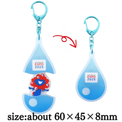 EXPO2025 Paccat Acrylic Keychain Droplet