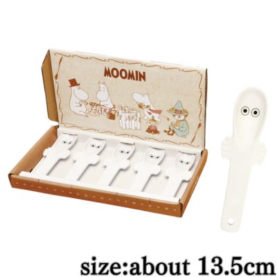 Moomin Hattifattener-shaped ceramic spoon set