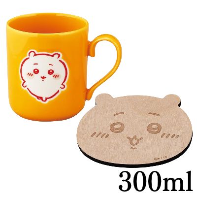 ◇★Early-Month Exclusive★ [Chiikawa] Chiikawa Mug & Wooden Coaster Tableware Set (300ml) *Direct shipment; delivery date/time cannot be specified.
