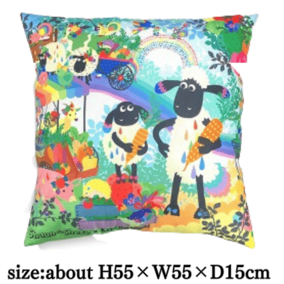 [Art Pattern] Shaun the Sheep x Kayo Horaguchi Cushion (Rainbow Farm)