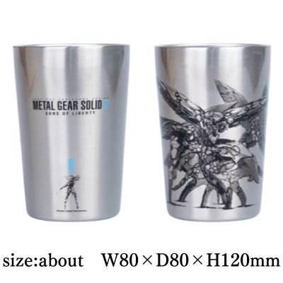 [METAL GEAR SOLID 2 SONS OF LIBERTY] METAL GEAR SOLID ALERT Stainless Steel Tumbler