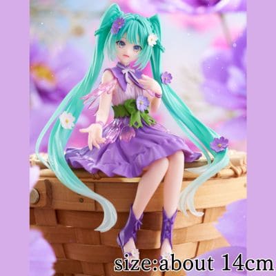 Hatsune Miku Noodle Stopper Figure Flower Fairy - Purple Cosmos