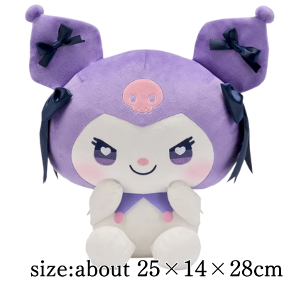 Cute and relaxed Sanrio Characters Large Plush Toy "Kuromi" RIBBON HOLIC