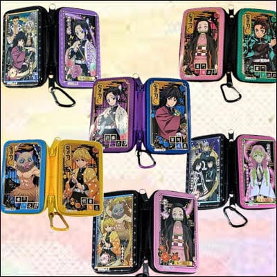 ■Demon Slayer Multi-Zipper Tin Case with Carabiner